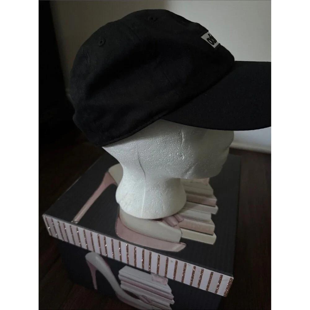 adidas Black Cap with White Logo Patch